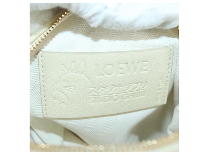LOEWE - Borsa a Spalla Howl's Moving Castle Studio Ghibli Bianco Oro Auth 167137SM D'oro - vista 20