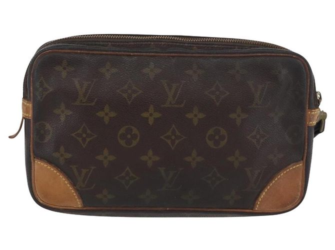 LOUIS VUITTON Clutch Marly Dragonne GM Monogram M51825 LV Auth ti3800 Monogramma - vista 2