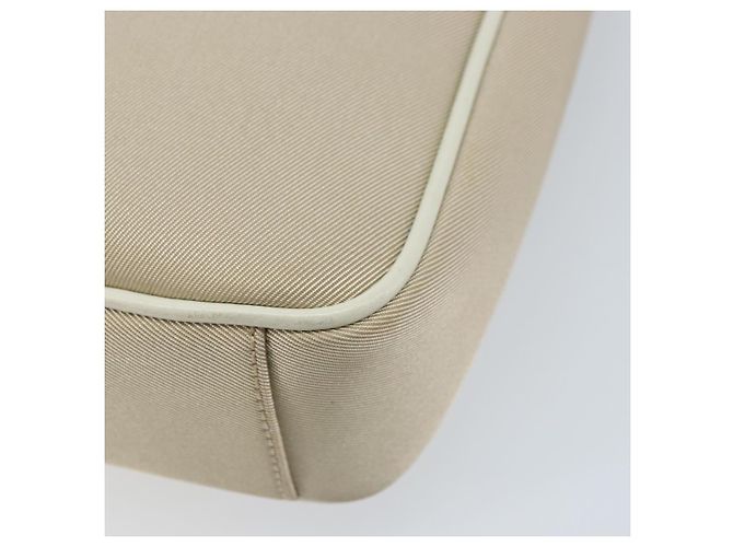 Burberry Borsa a Spalla Nova Check in Nylon Beige Argento Auth bs34138 - vista 15