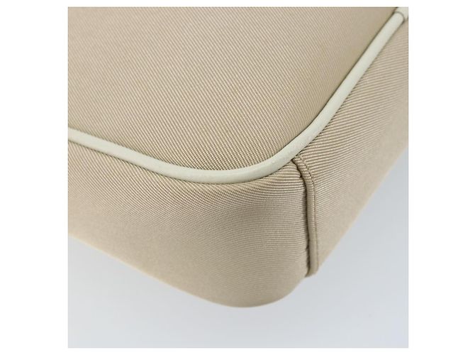 Burberry Borsa a Spalla Nova Check in Nylon Beige Argento Auth bs34138 - vista 16