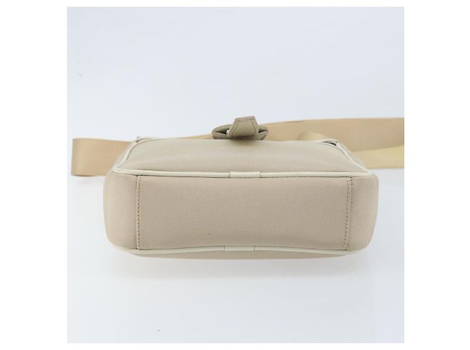 Burberry Borsa a Spalla Nova Check in Nylon Beige Argento Auth bs34138 - vista 5