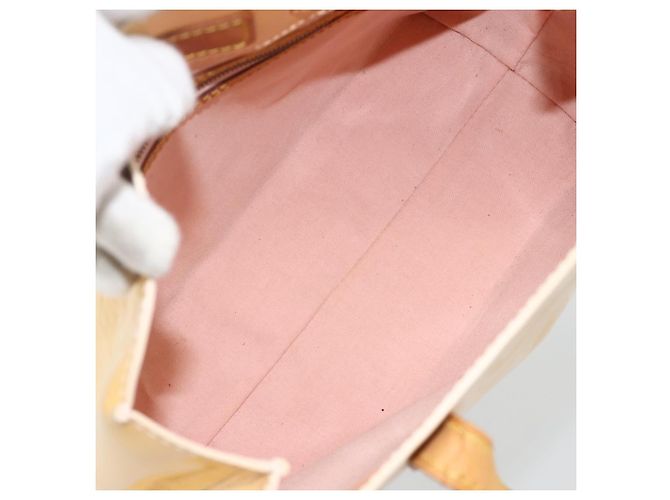 LOUIS VUITTON Borsa Reade PM Monogram Vernis Rosa Marshmallow M91306 Auth BAZ438 - vista 11