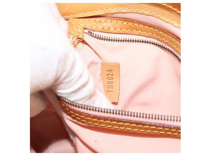 LOUIS VUITTON Borsa Reade PM Monogram Vernis Rosa Marshmallow M91306 Auth BAZ438 - vista 12