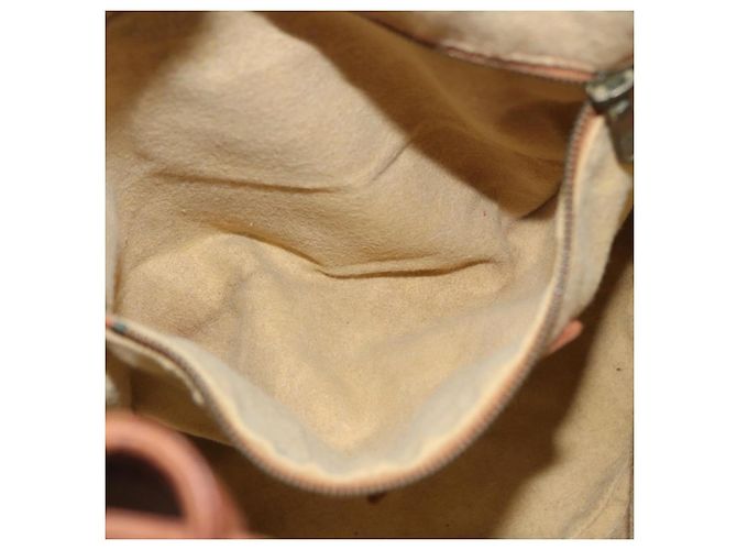 MCM Vicetos Logogram Shoulder Bag PVC Leather Brown Gold Auth BA11651 Golden - view 21