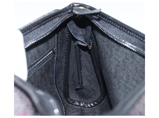 SAINT LAURENT Pochette in Pelle Tela Nera Oro Auth am11073A Nero D'oro - vista 18