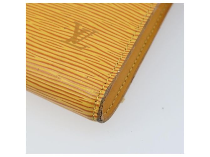LOUIS VUITTON Pochette Accessoires Epi Pouch Giallo M52949 LV Auth BA11630 - vista 14