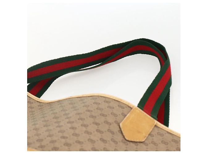 Borsa Sherry Line in PVC Beige Micro GG Supreme Web di GUCCI 002 983 0054 Auth gh1966 Rosso - vista 8