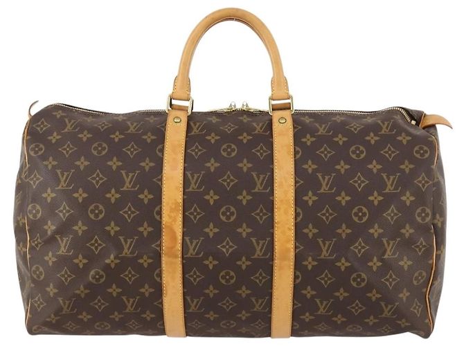 LOUIS VUITTON Borsa Boston Monogram Keepall 50 M41426 Auth LV ep13597 Monogramma - vista 13