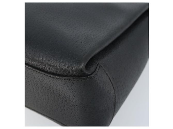Borsa a mano GUCCI in pelle nera e oro 000 26 0025 Auth ep13973 Nero D'oro - vista 10
