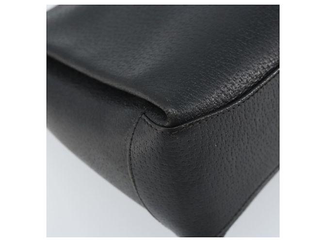 Borsa a mano GUCCI in pelle nera e oro 000 26 0025 Auth ep13973 Nero D'oro - vista 11