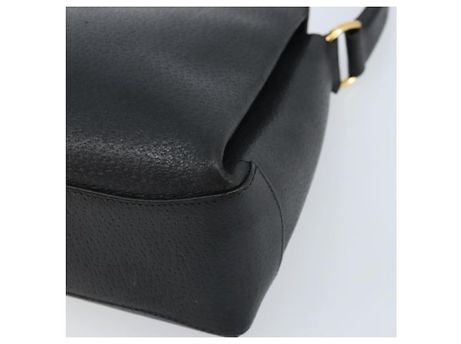 Borsa a mano GUCCI in pelle nera e oro 000 26 0025 Auth ep13973 Nero D'oro - vista 12