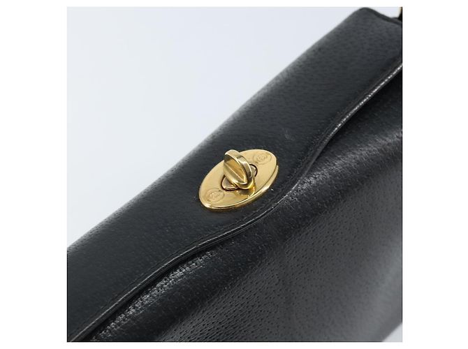 Borsa a mano GUCCI in pelle nera e oro 000 26 0025 Auth ep13973 Nero D'oro - vista 14
