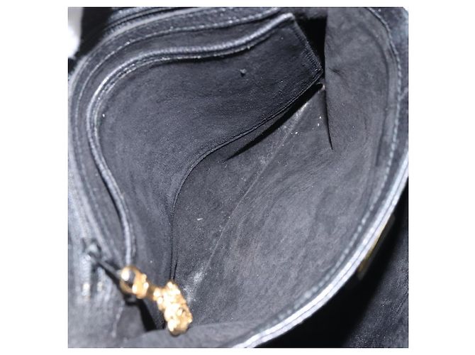 Borsa a mano GUCCI in pelle nera e oro 000 26 0025 Auth ep13973 Nero D'oro - vista 19