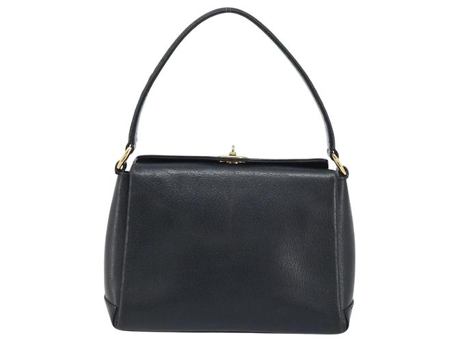 Borsa a mano GUCCI in pelle nera e oro 000 26 0025 Auth ep13973 Nero D'oro - vista 2