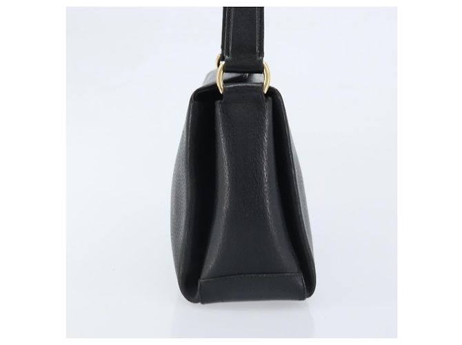 Borsa a mano GUCCI in pelle nera e oro 000 26 0025 Auth ep13973 Nero D'oro - vista 5