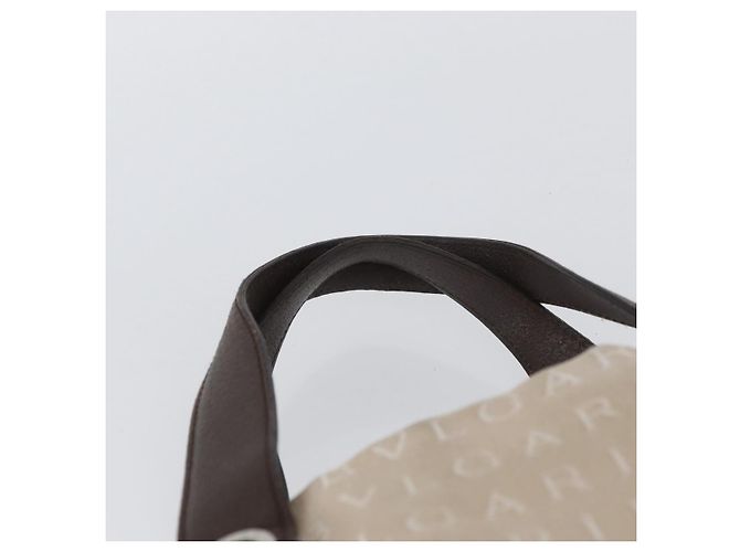 Bulgari BVLGARI Tote Bag aus Canvas Beige Silber Auth BA11649 - Ansicht 8