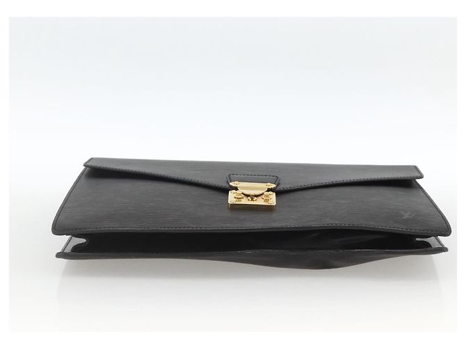 LOUIS VUITTON Epi Porta Documenti a Tracolla Briefcase Nera M54462 Auth ka3413 Nero - vista 5
