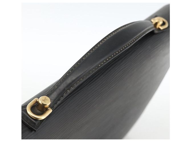 LOUIS VUITTON Epi Porta Documenti a Tracolla Briefcase Nera M54462 Auth ka3413 Nero - vista 7