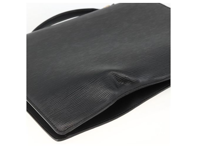LOUIS VUITTON Epi Porta Documenti a Tracolla Briefcase Nera M54462 Auth ka3413 Nero - vista 9
