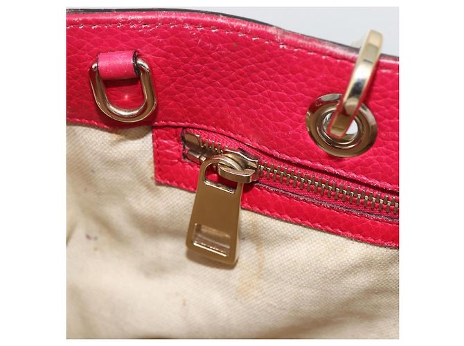 Borsa a mano in pelle Gucci Bamboo rosa oro 323660 Auth gh1935 D'oro - vista 19