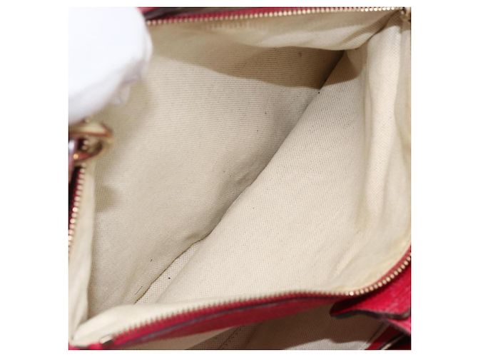 Borsa a mano in pelle Gucci Bamboo rosa oro 323660 Auth gh1935 D'oro - vista 22