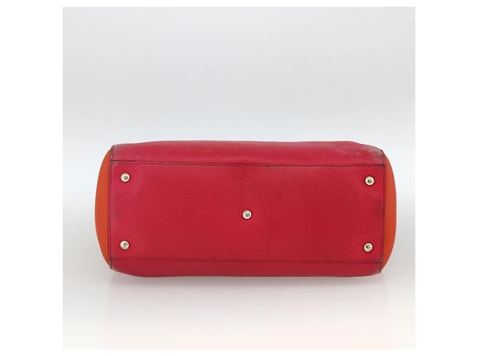 Borsa a mano in pelle Gucci Bamboo rosa oro 323660 Auth gh1935 D'oro - vista 9
