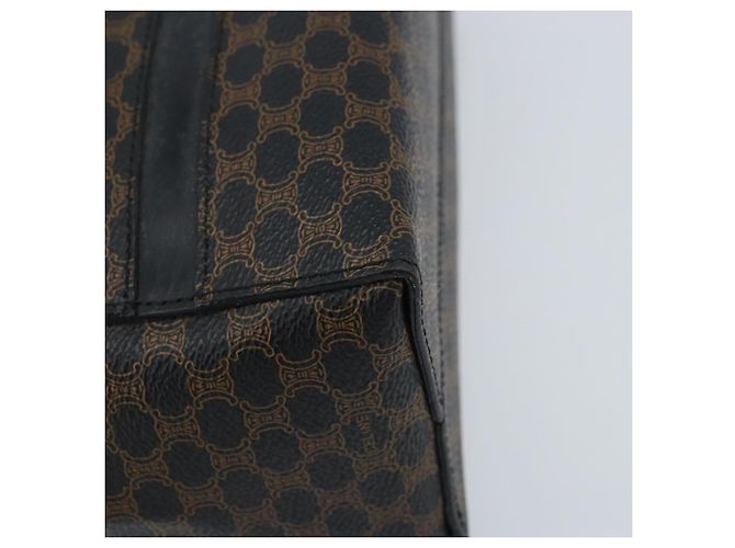 Céline Borsa a mano in tela Macadam CELINE in pelle PVC nera e oro Auth gh2022 Nero D'oro - vista 15