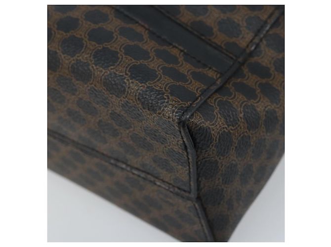 Céline Borsa a mano in tela Macadam CELINE in pelle PVC nera e oro Auth gh2022 Nero D'oro - vista 16