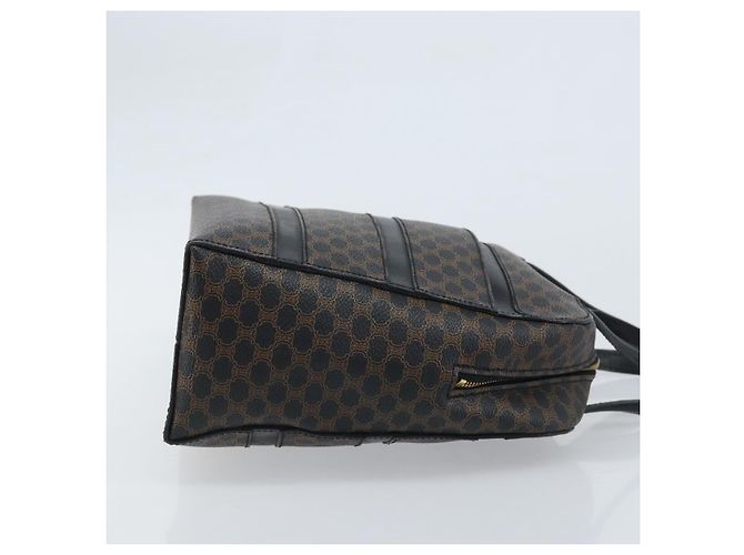 Céline Borsa a mano in tela Macadam CELINE in pelle PVC nera e oro Auth gh2022 Nero D'oro - vista 3