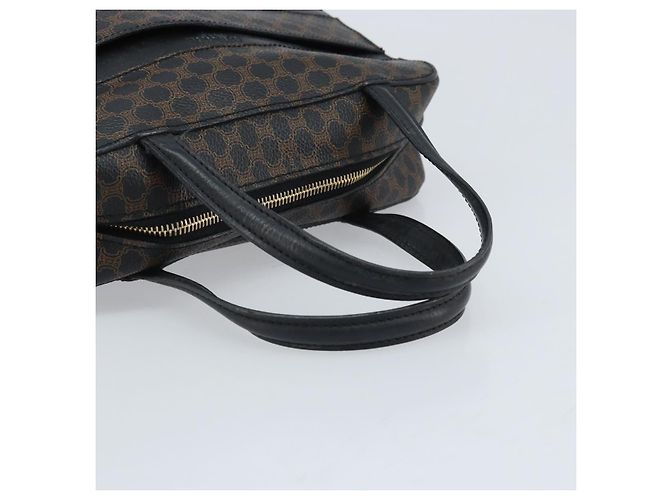 Céline Borsa a mano in tela Macadam CELINE in pelle PVC nera e oro Auth gh2022 Nero D'oro - vista 7