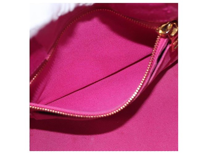 PRADA Canapa PM Borsa a mano in tela 2way Rosa Oro Auth ARZ534 D'oro - vista 23