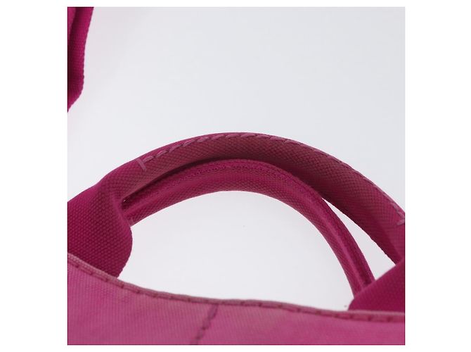 PRADA Canapa PM Borsa a mano in tela 2way Rosa Oro Auth ARZ534 D'oro - vista 8
