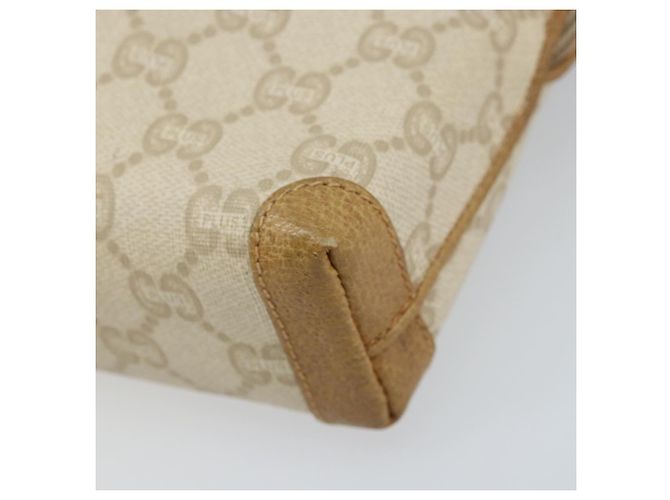 Borsa a spalla GUCCI GG Plus Supreme PVC Beige Oro Auth ep13904 - vista 10