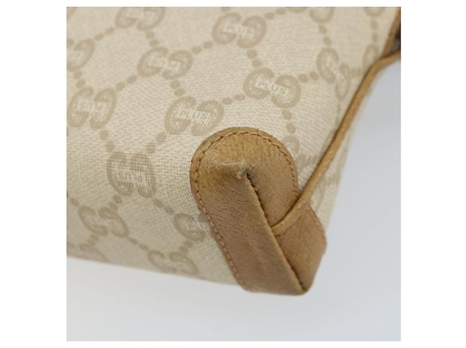 Borsa a spalla GUCCI GG Plus Supreme PVC Beige Oro Auth ep13904 - vista 12