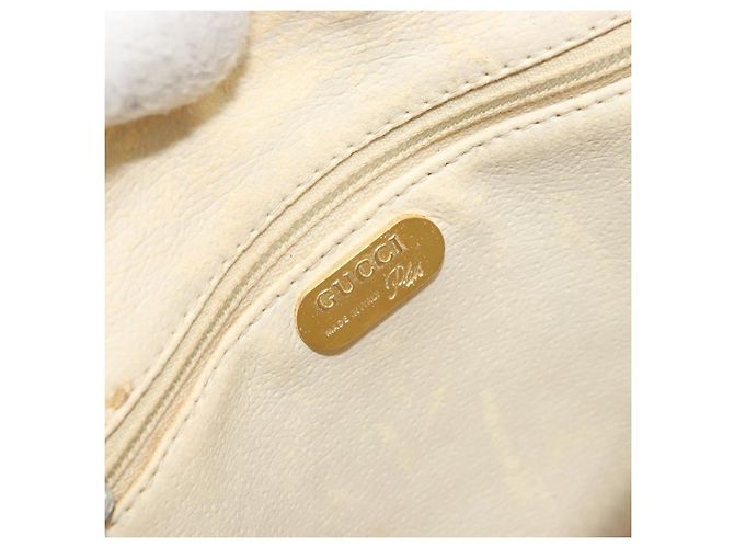 Borsa a spalla GUCCI GG Plus Supreme PVC Beige Oro Auth ep13904 - vista 16