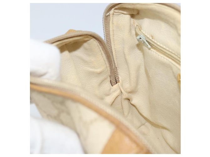 Borsa a spalla GUCCI GG Plus Supreme PVC Beige Oro Auth ep13904 - vista 19