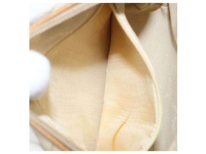 Borsa a spalla GUCCI GG Plus Supreme PVC Beige Oro Auth ep13904 - vista 21