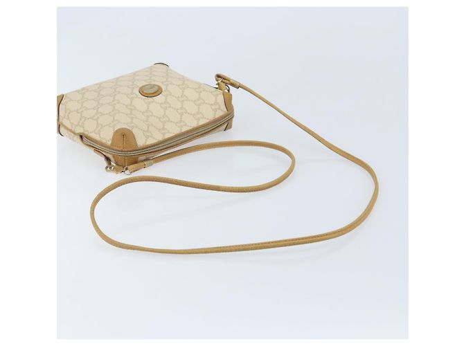 Borsa a spalla GUCCI GG Plus Supreme PVC Beige Oro Auth ep13904 - vista 7