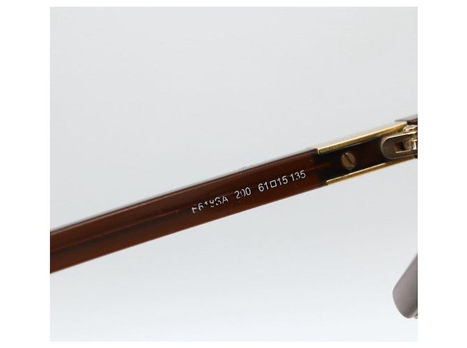 Chloé Gafas de sol Chloe de plástico marrón Auth bs34194 Castaño - vista 12