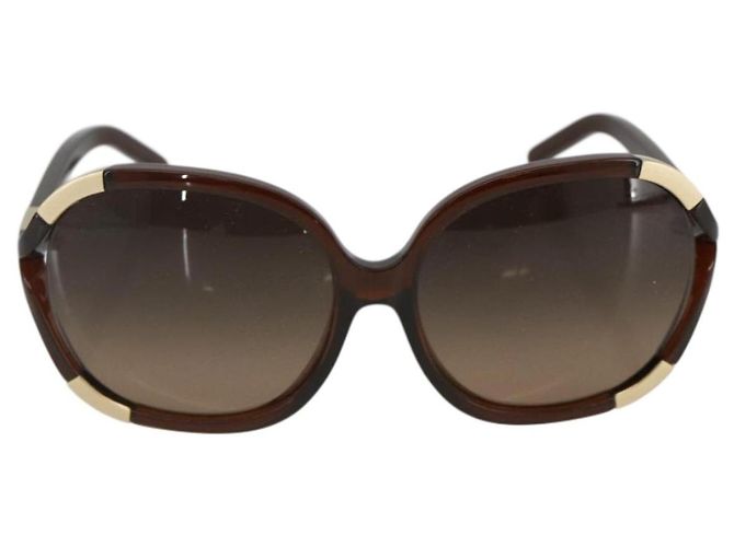 Chloé Gafas de sol Chloe de plástico marrón Auth bs34194 Castaño - vista 2