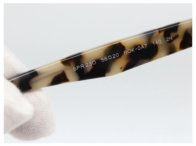 Occhiali da sole PRADA Leopardo Plastica Nera Auth am11163A Nero - vista 11