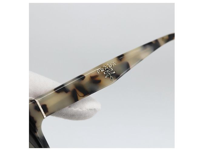 Occhiali da sole PRADA Leopardo Plastica Nera Auth am11163A Nero - vista 6