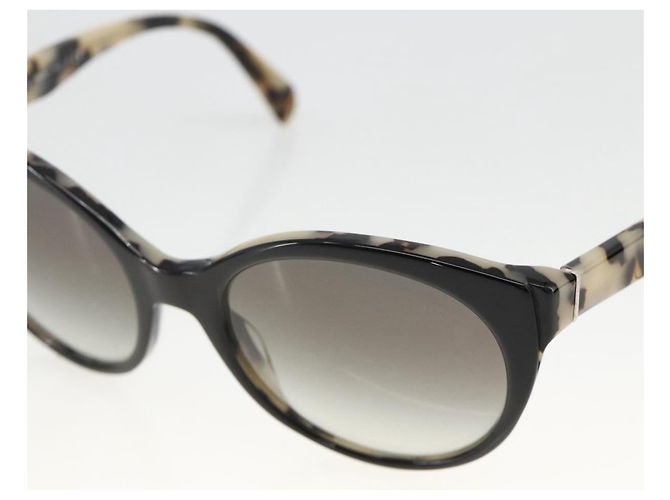Occhiali da sole PRADA Leopardo Plastica Nera Auth am11163A Nero - vista 8