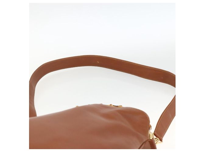 Borsa a mano in pelle GUCCI Bamboo 2way Marrone Oro 001 2113 1638 Auth BSZ494 D'oro - vista 10
