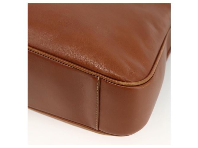 Borsa a mano in pelle GUCCI Bamboo 2way Marrone Oro 001 2113 1638 Auth BSZ494 D'oro - vista 12