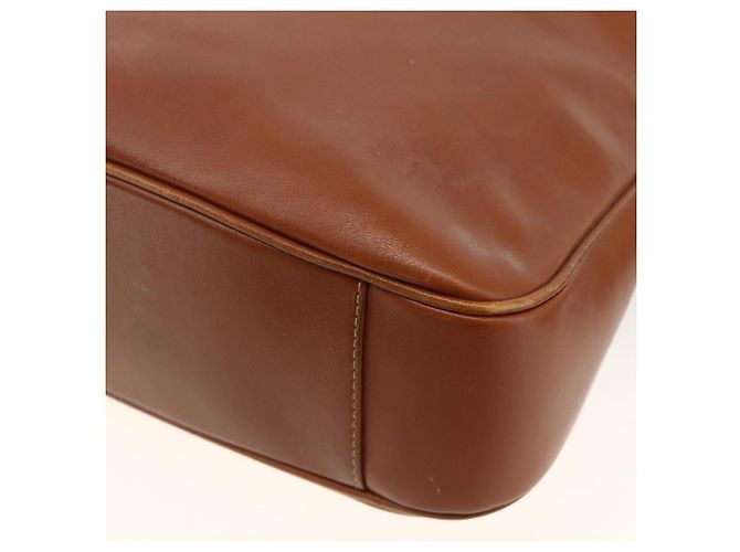 Borsa a mano in pelle GUCCI Bamboo 2way Marrone Oro 001 2113 1638 Auth BSZ494 D'oro - vista 14