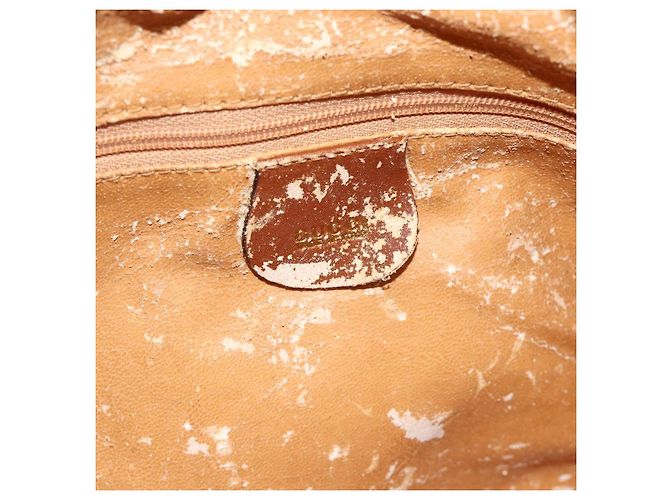 Borsa a mano in pelle GUCCI Bamboo 2way Marrone Oro 001 2113 1638 Auth BSZ494 D'oro - vista 16