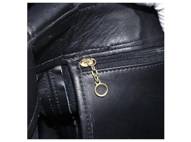 Borsa Tote Coach in pelle nera e oro Auth am11015 Nero D'oro - vista 16