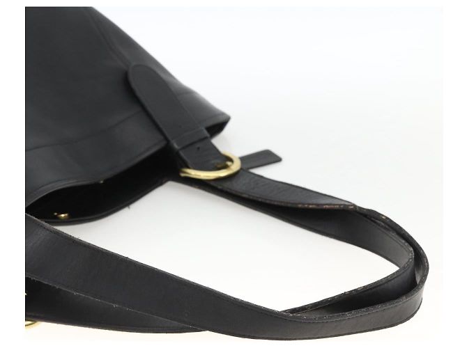 Borsa Tote Coach in pelle nera e oro Auth am11015 Nero D'oro - vista 7