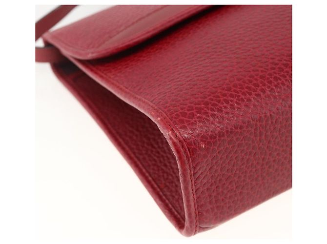 Borsa a Spalla Christian Dior in Pelle Rossa e Oro Auth ka3309 Rosso D'oro - vista 11